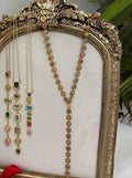 Collier Y long en couleur