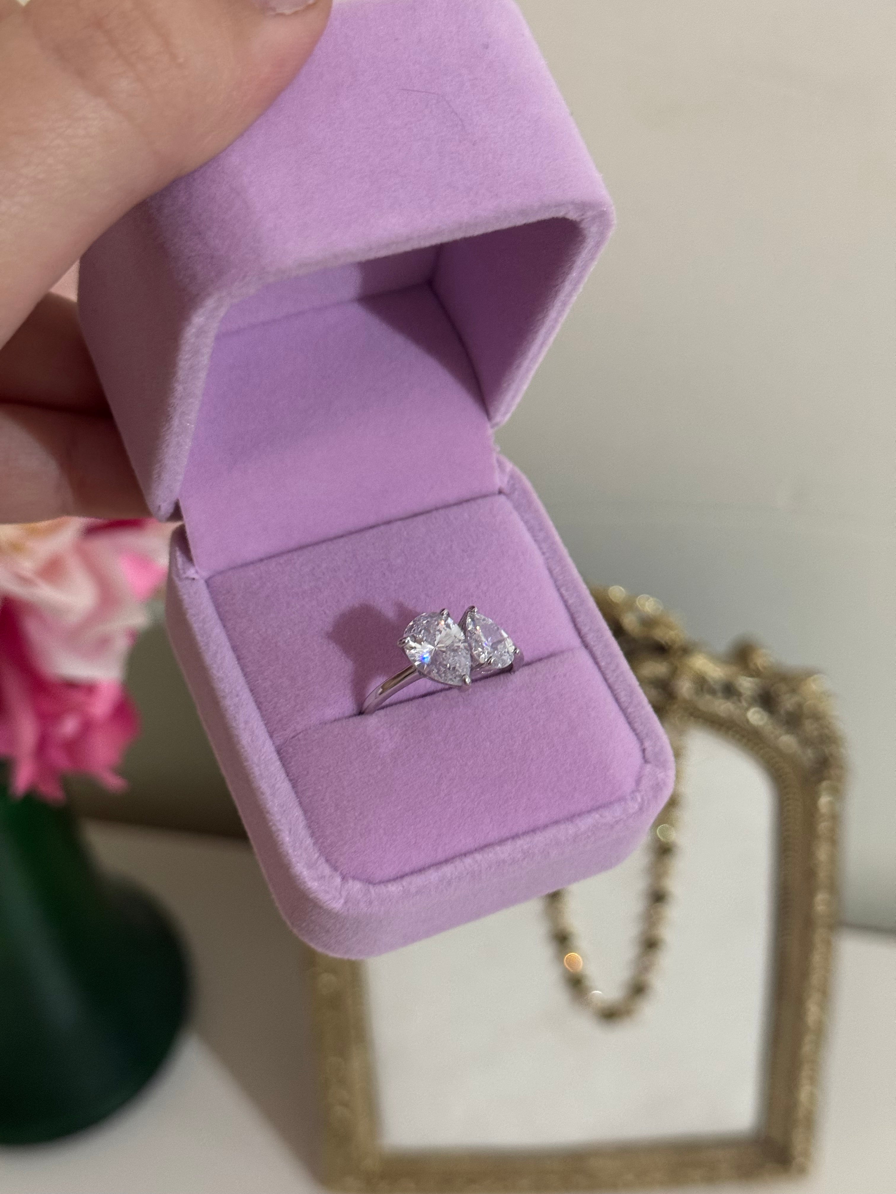 bague 2 pierre