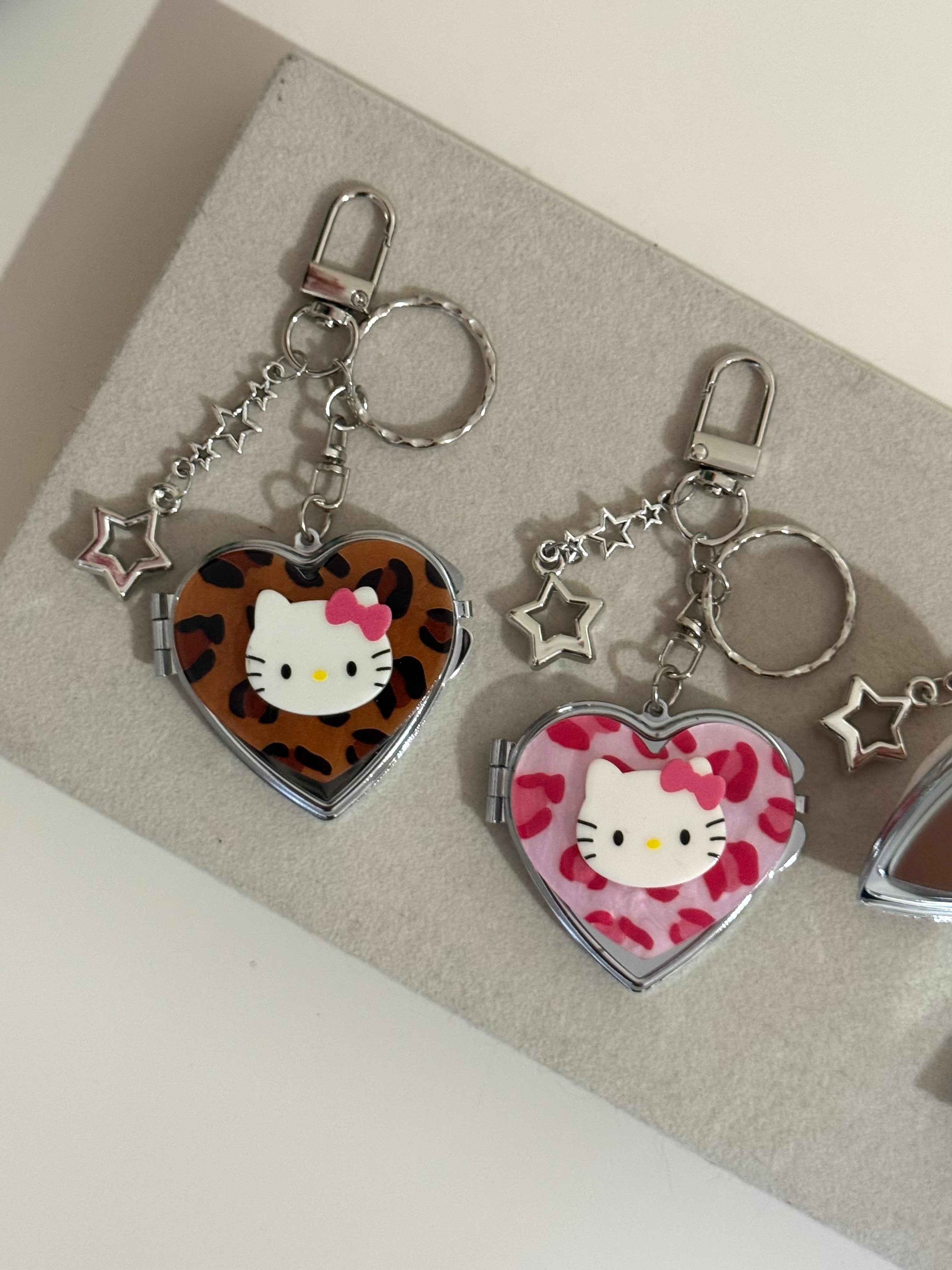 Heart Charms bag avec miroire