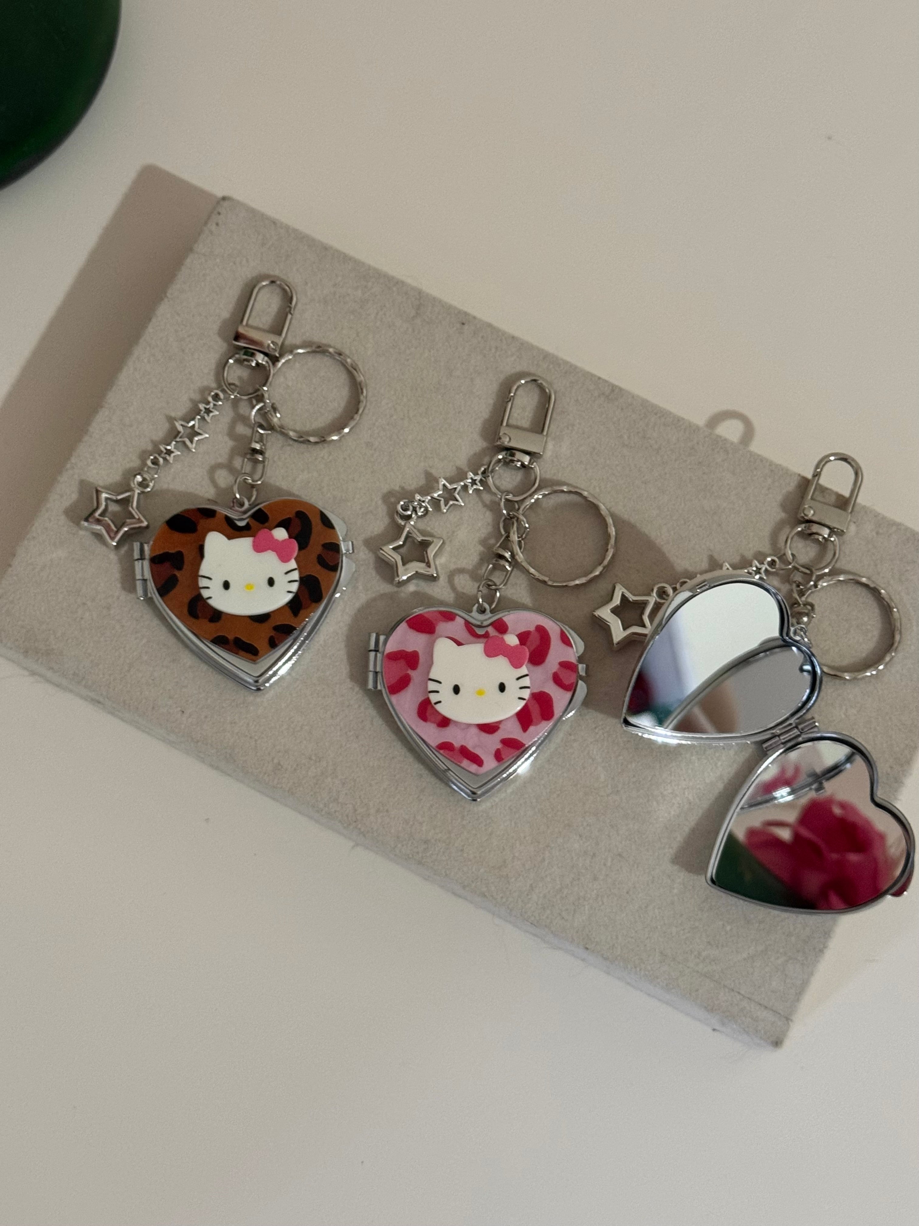 Heart Charms bag avec miroire