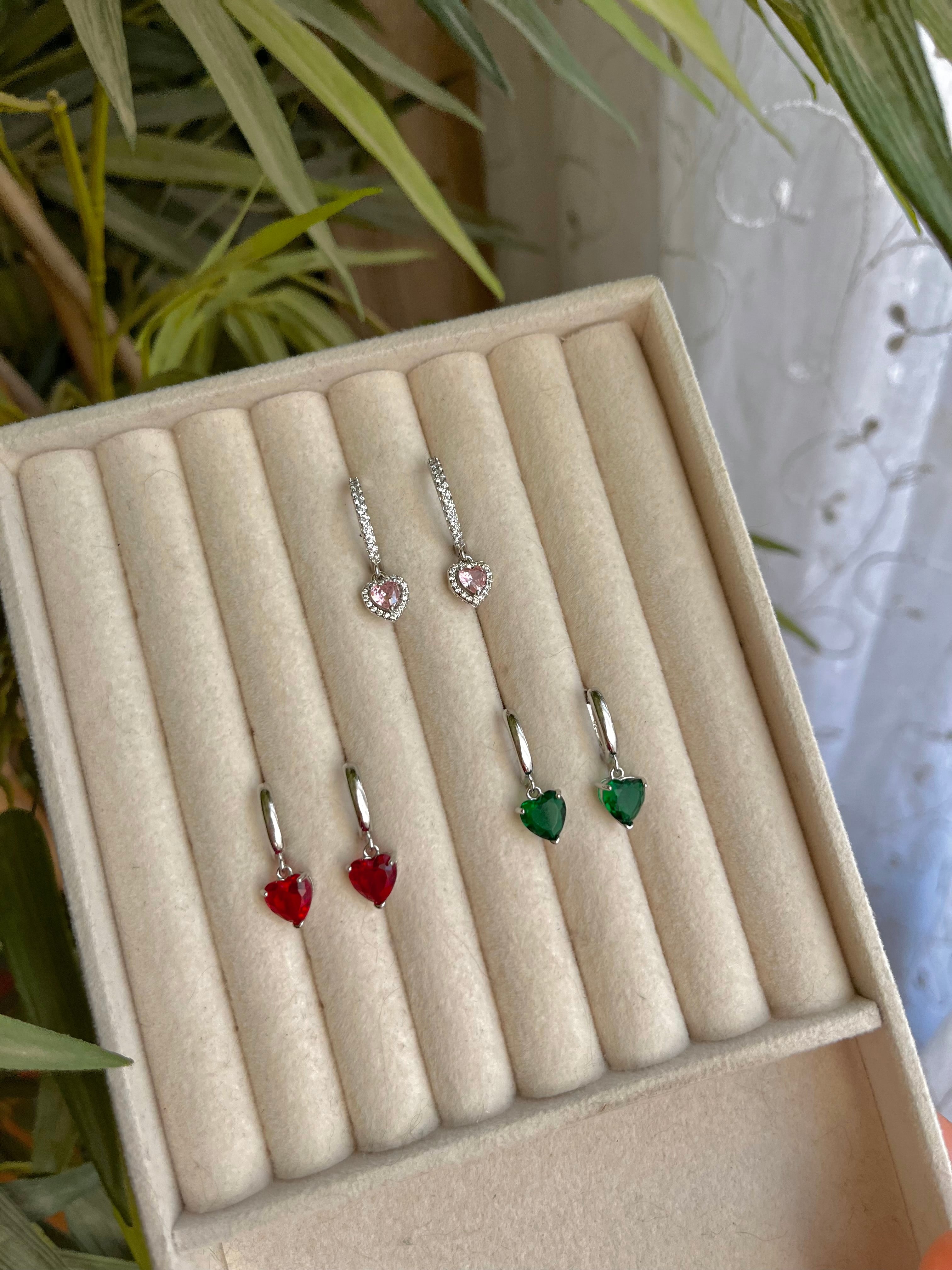 boucles d’oreilles cœur
