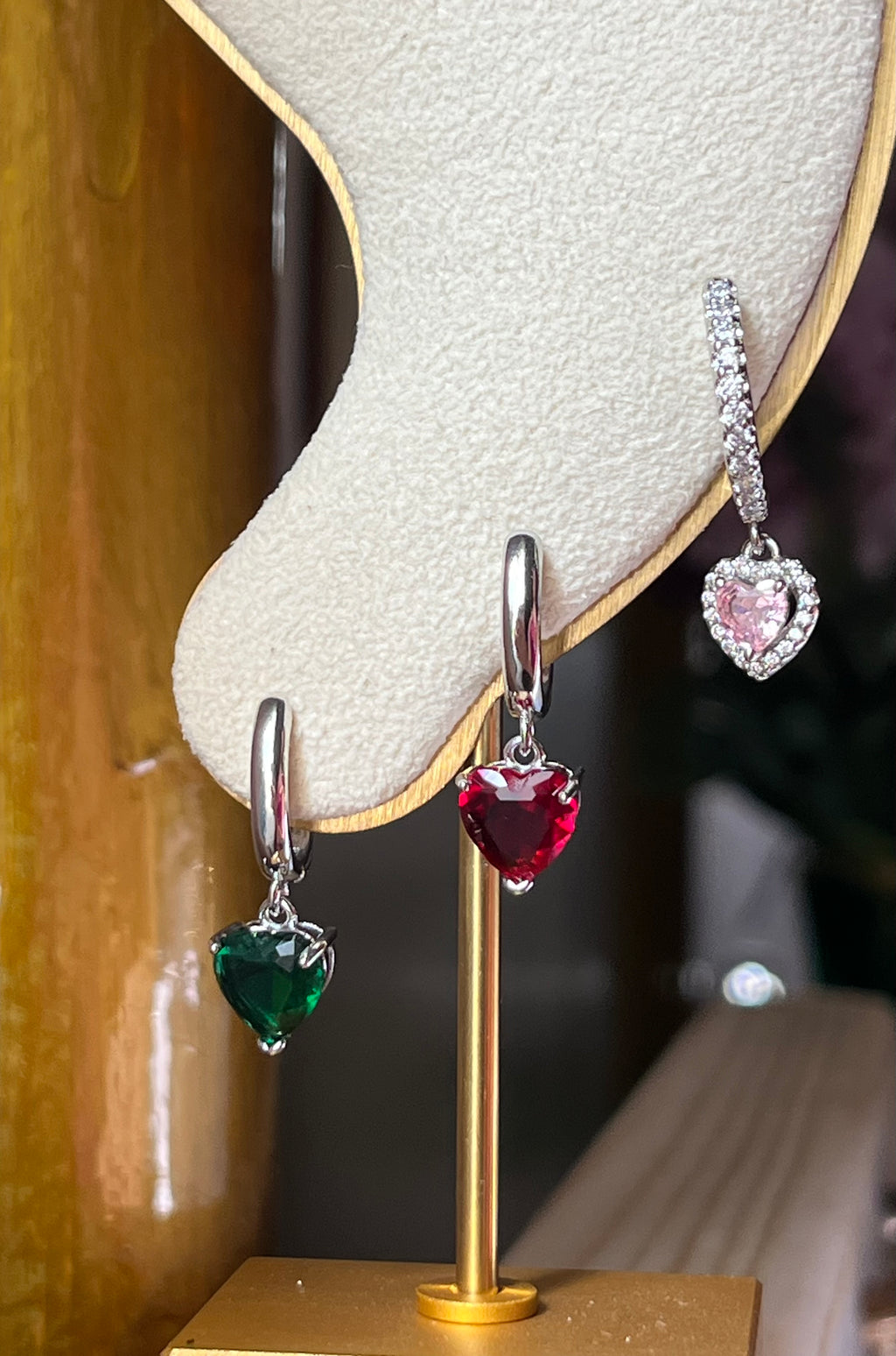 boucles d’oreilles cœur