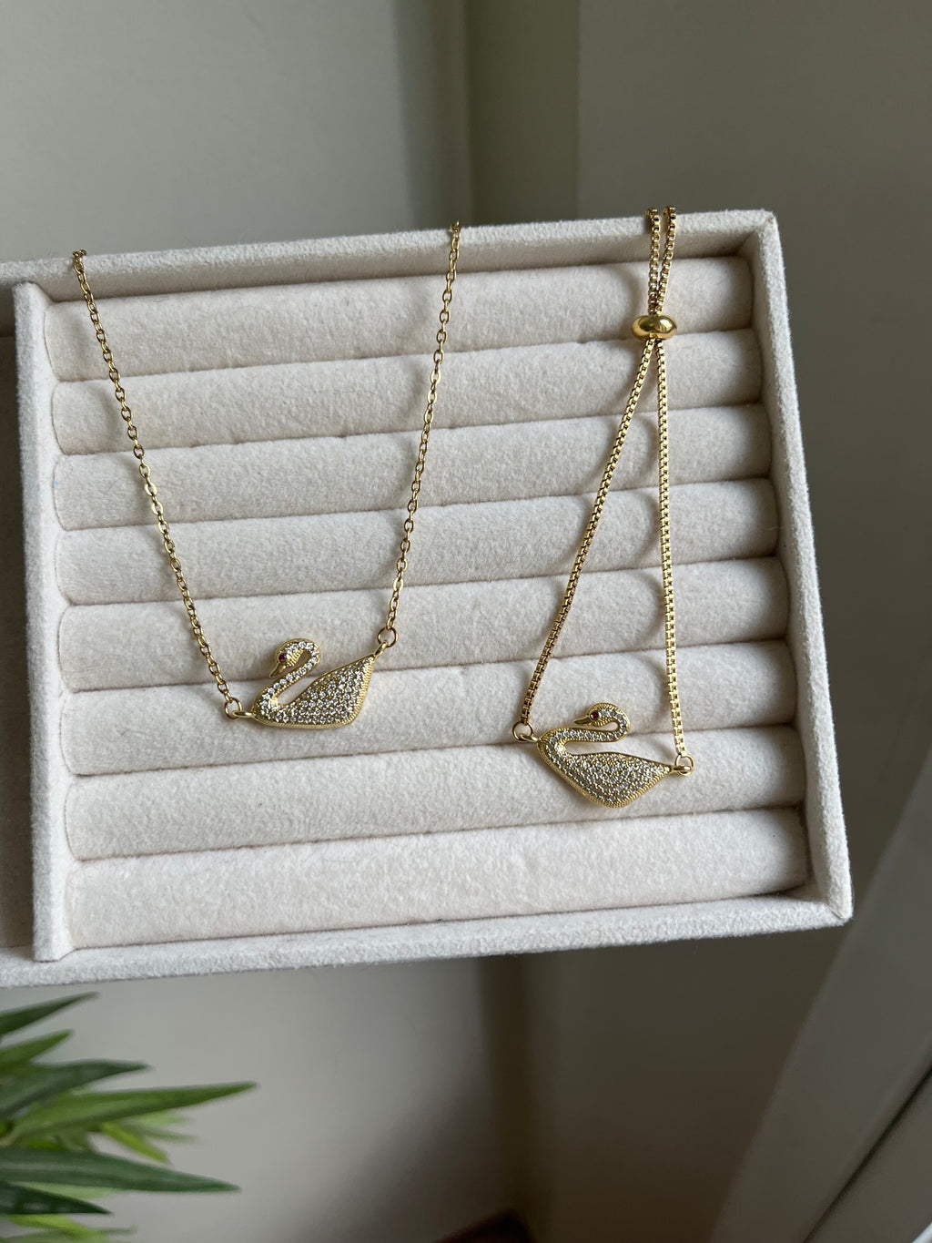 Parure Collier et gourmette Swan