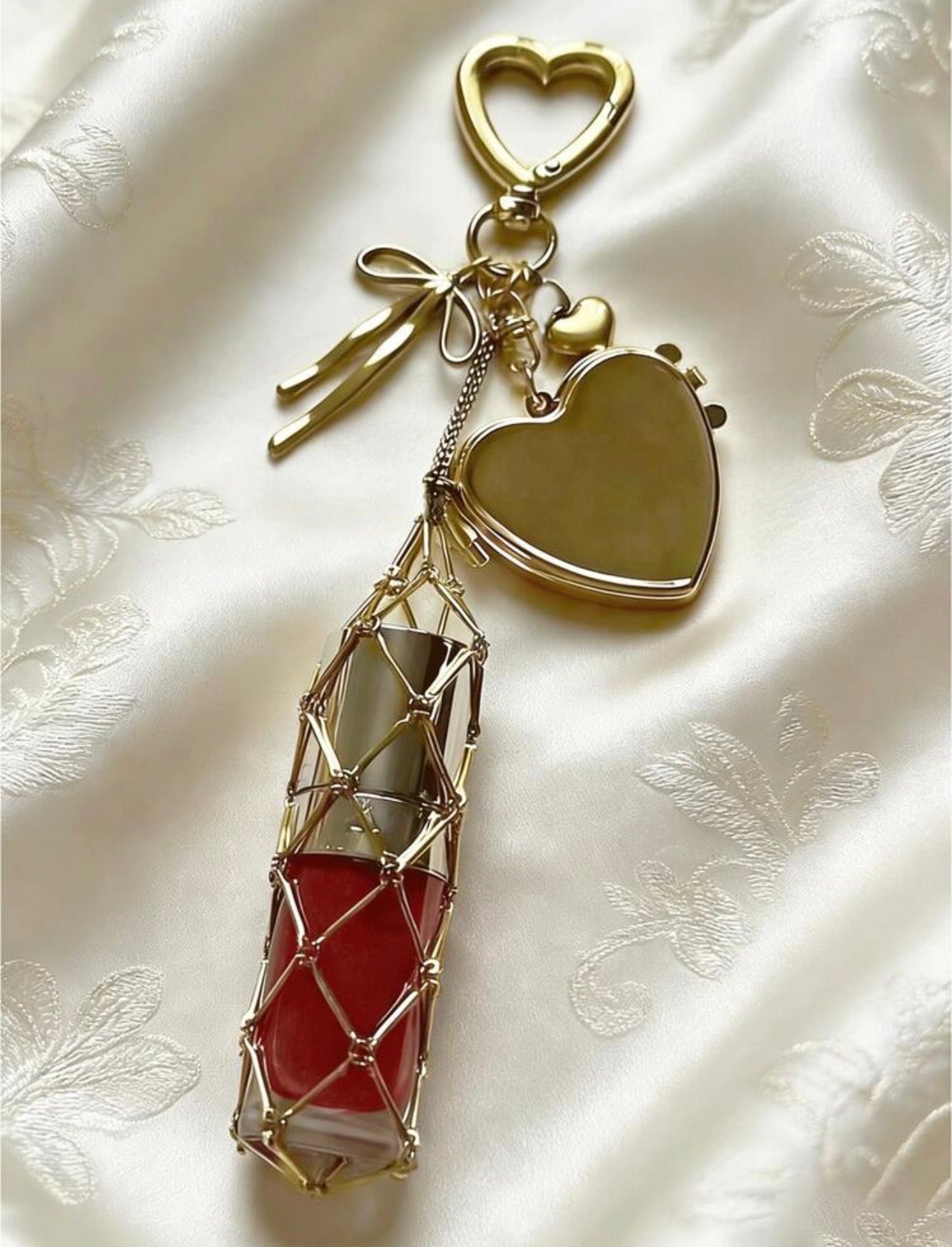 Lipstick charm avec miroire