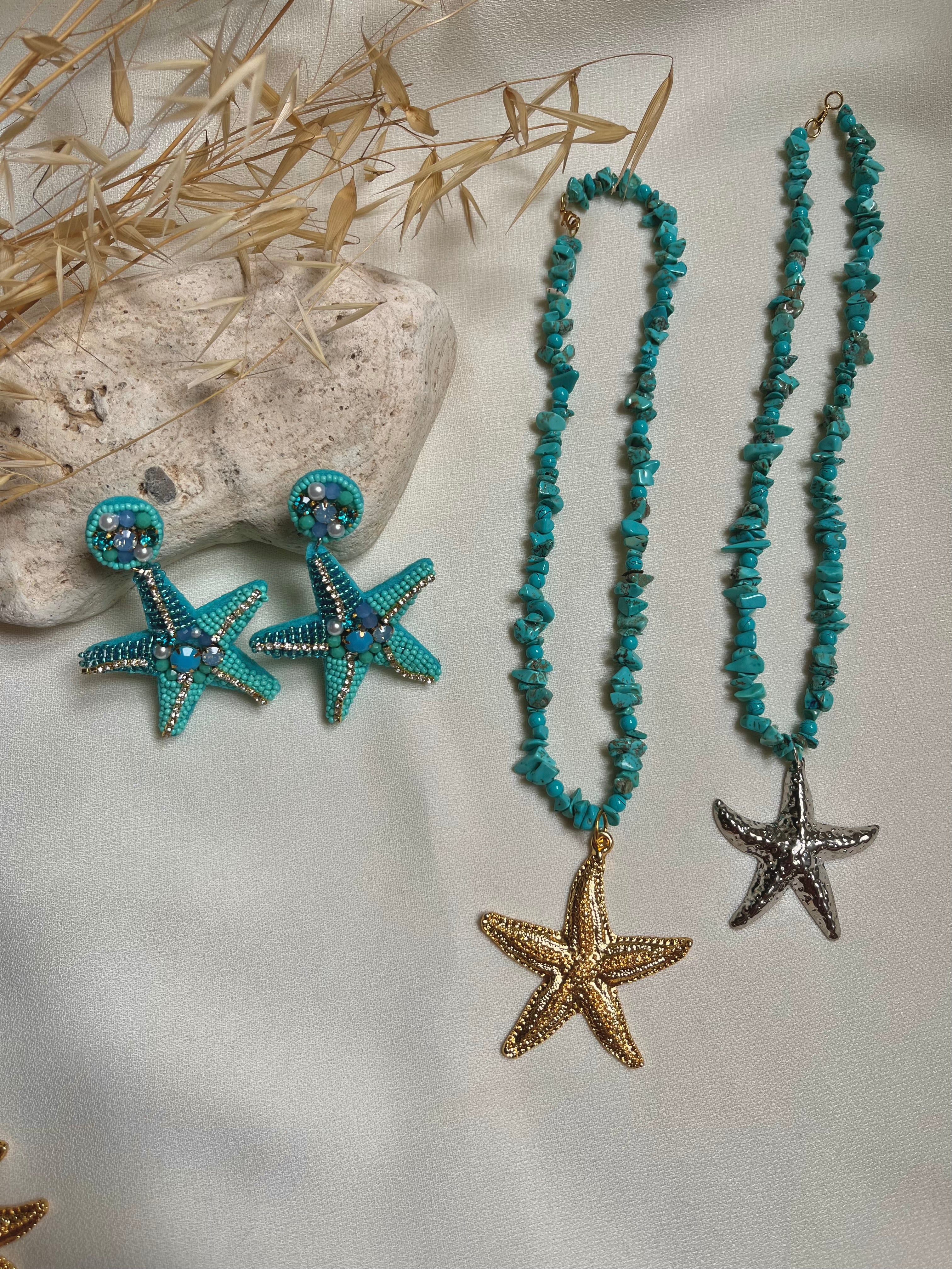 Collier/ boucles perle précieuse