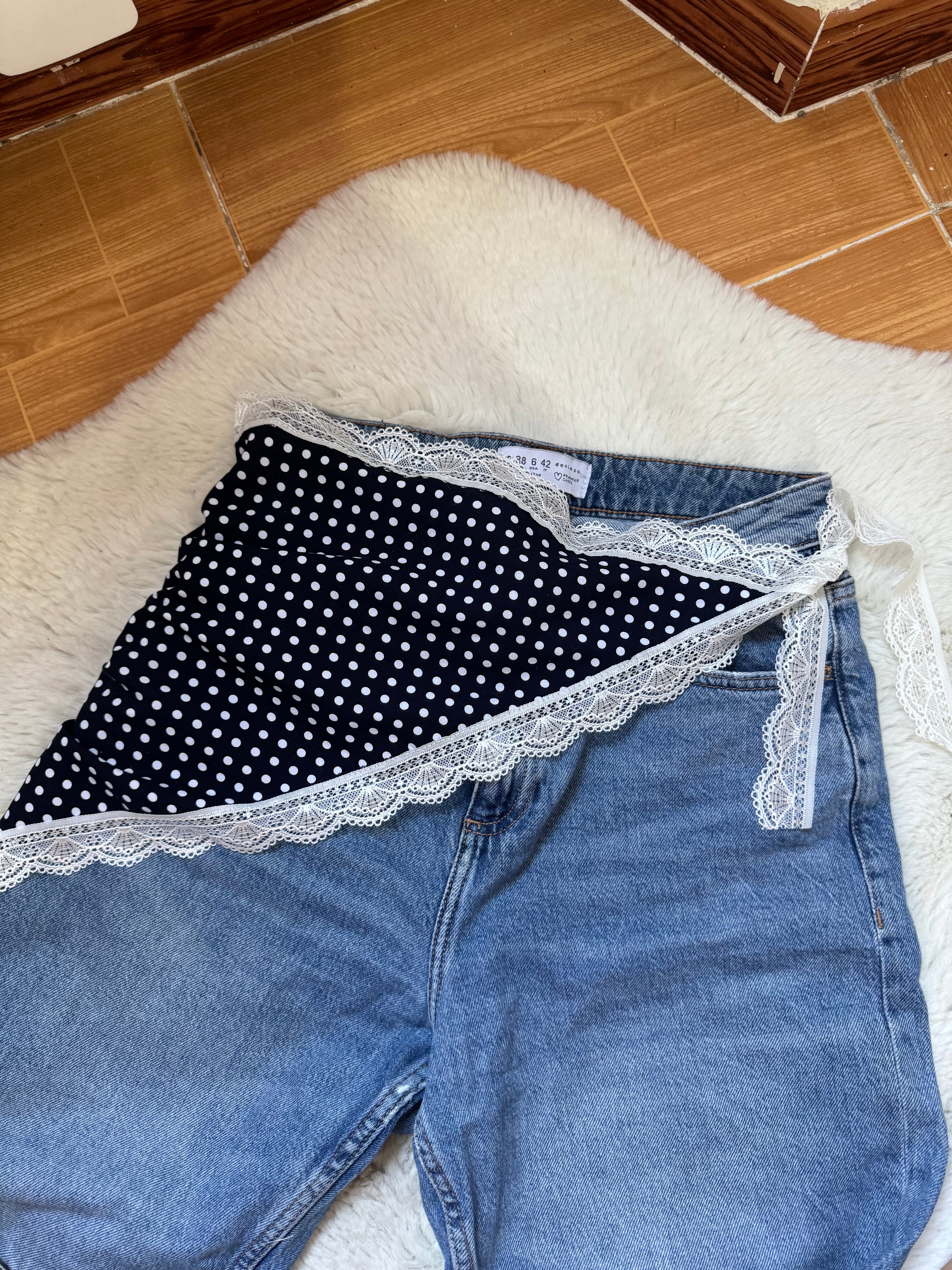 Ceinture/ bandana a petits pois