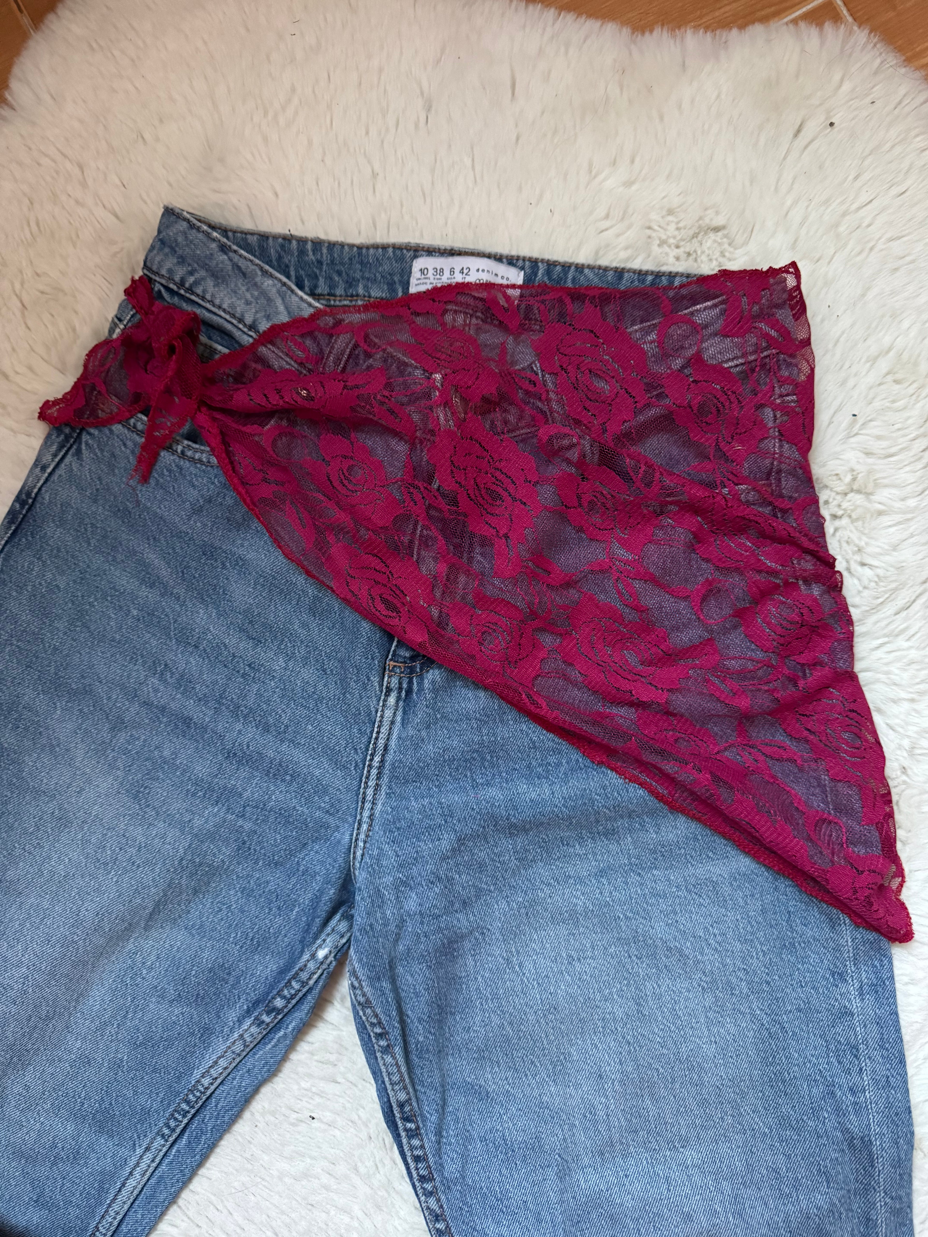 Ceinture bandana dentelle