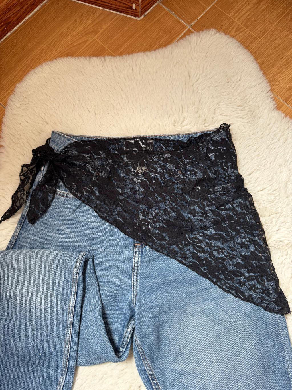 Ceinture bandana dentelle