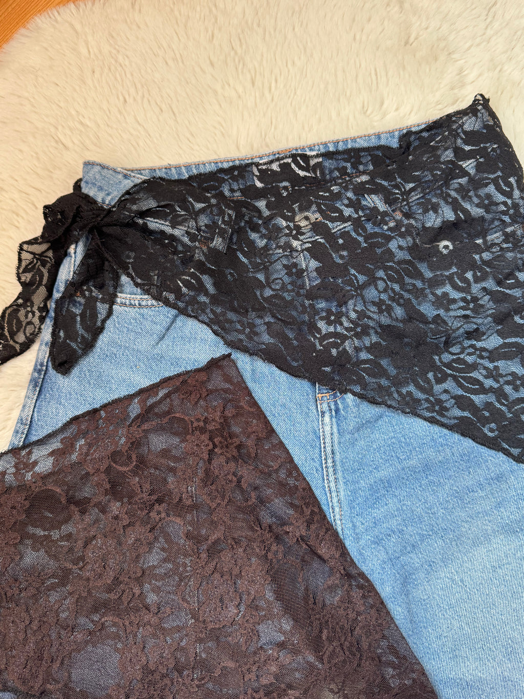 Ceinture bandana dentelle