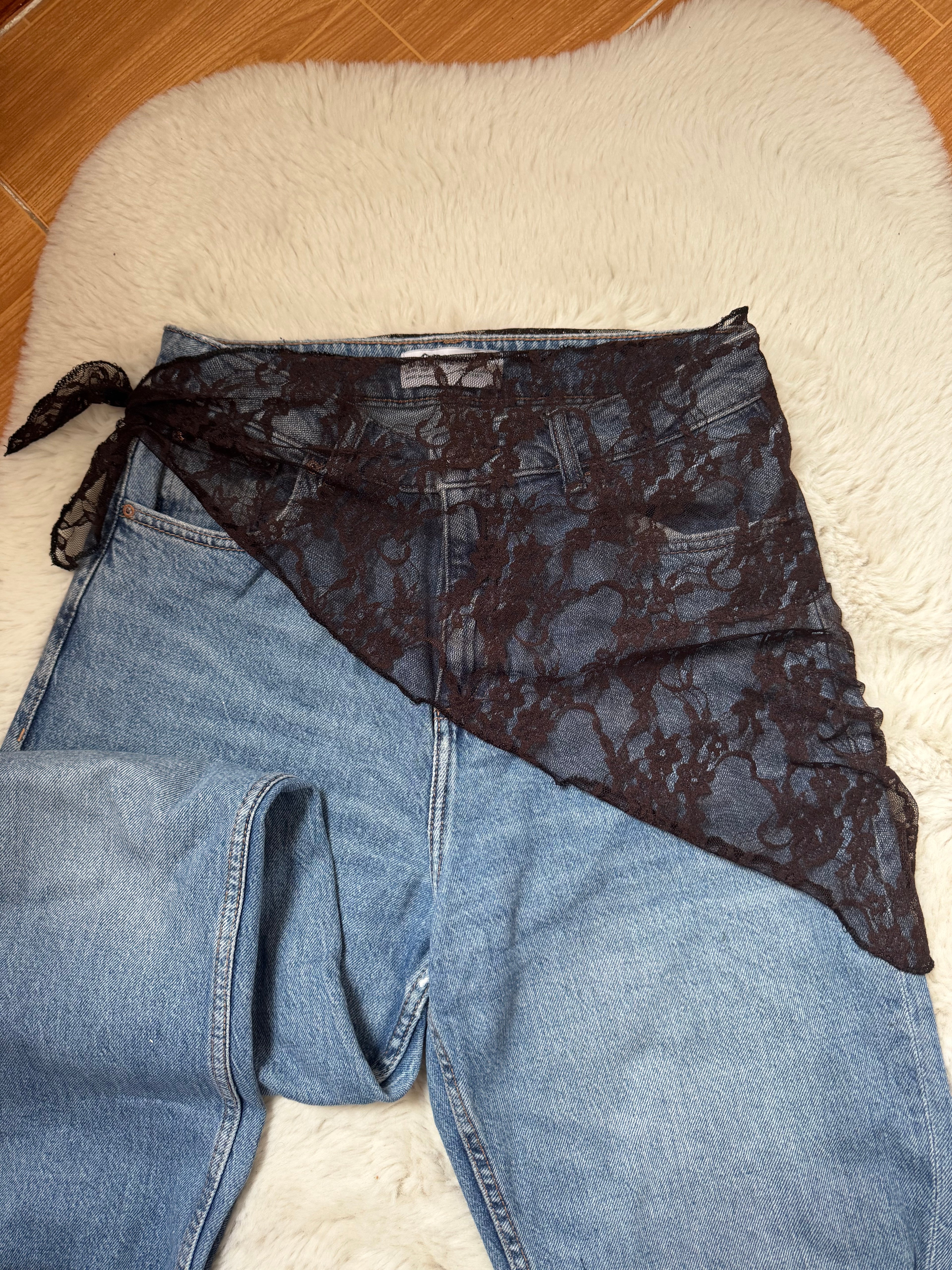 Ceinture bandana dentelle