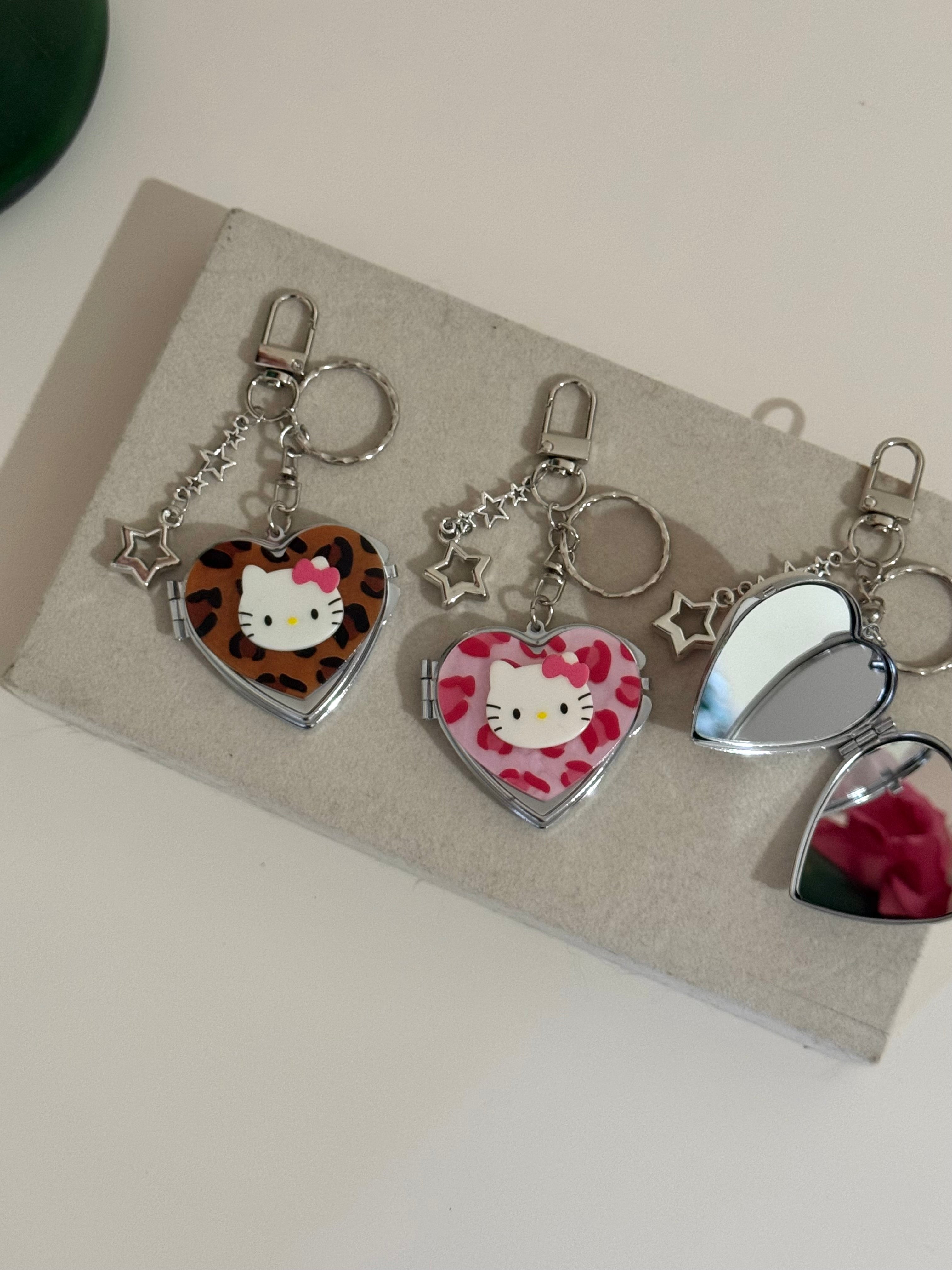 Heart Charms bag avec miroire