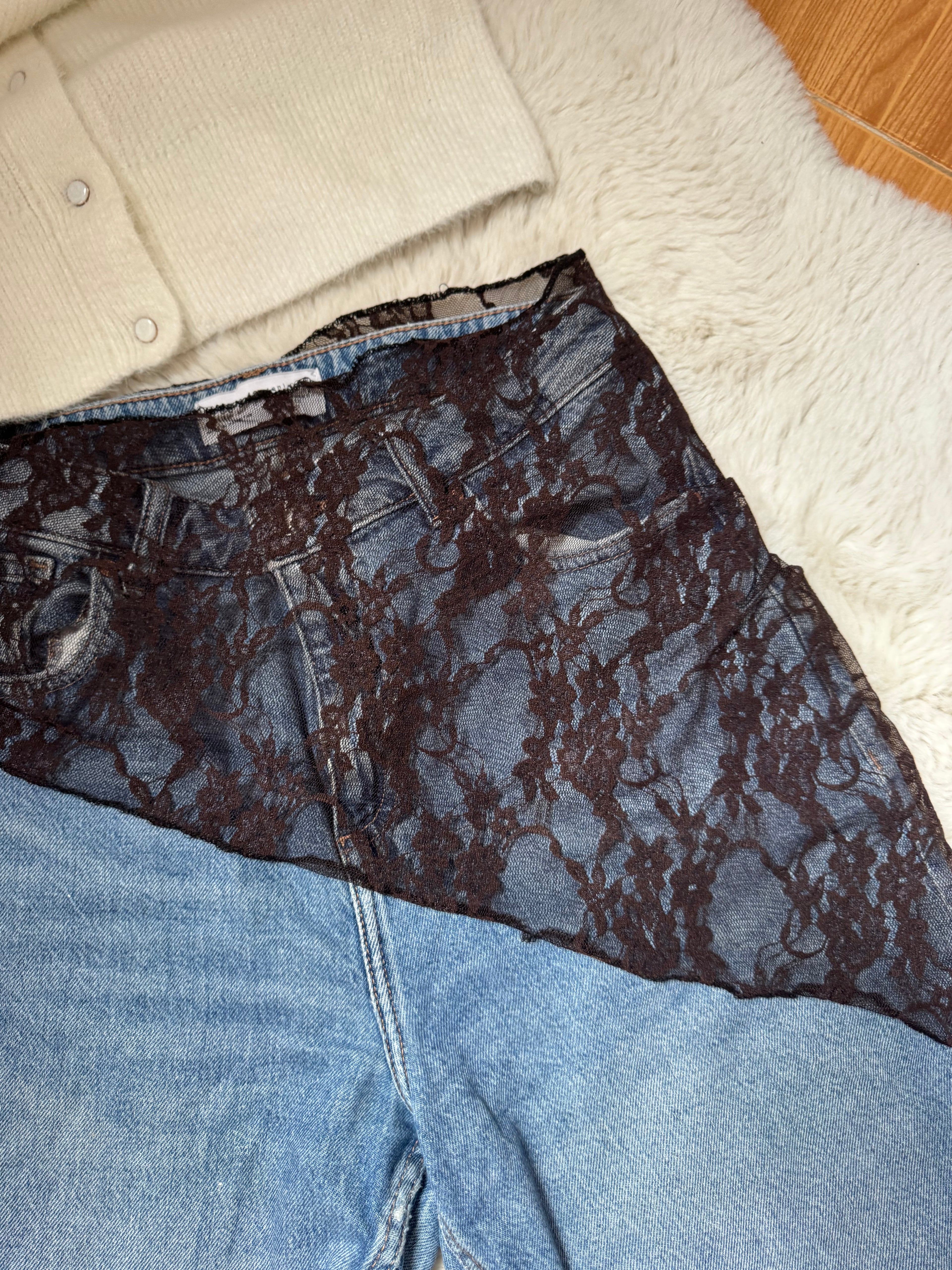 Ceinture bandana dentelle