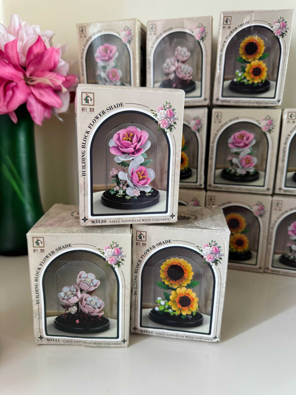 Lego fleur socle