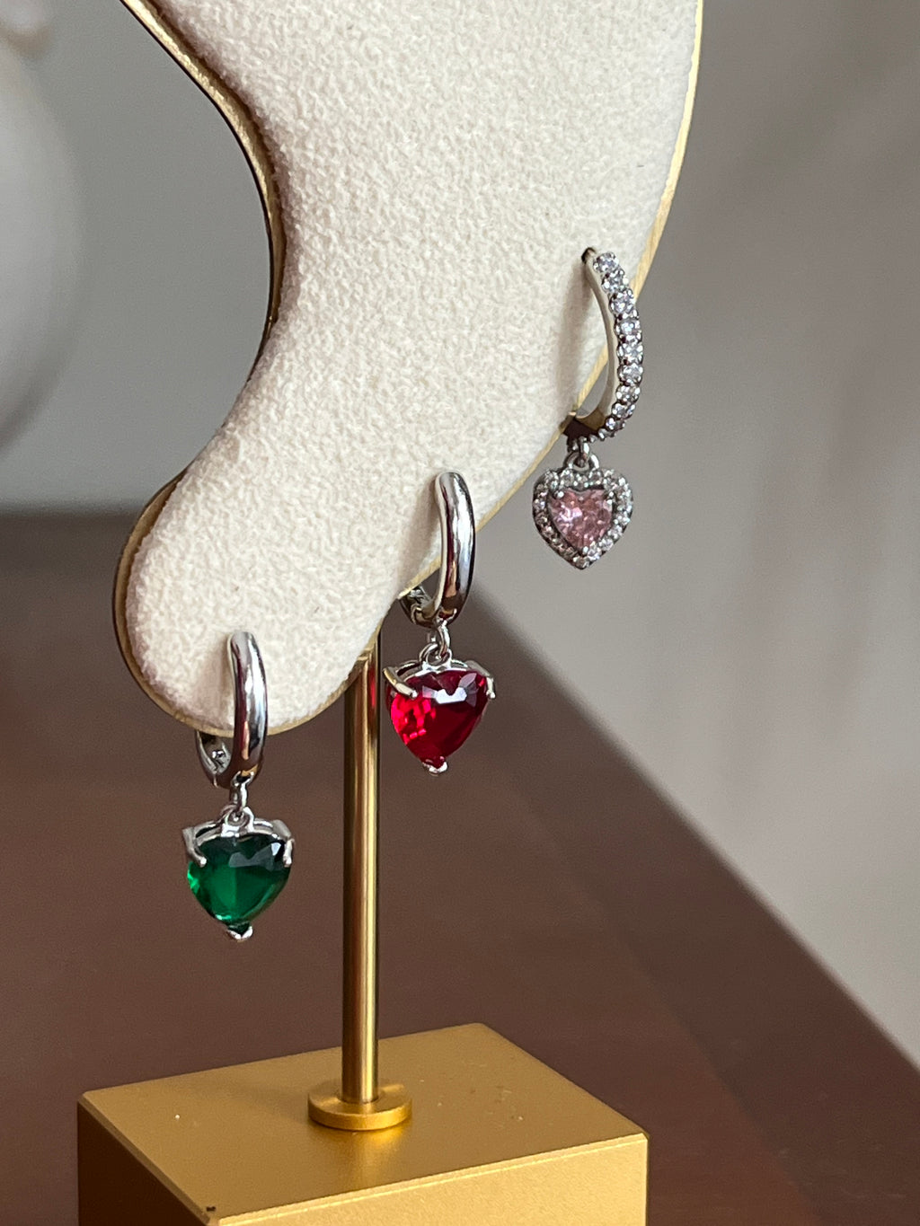 boucles d’oreilles cœur
