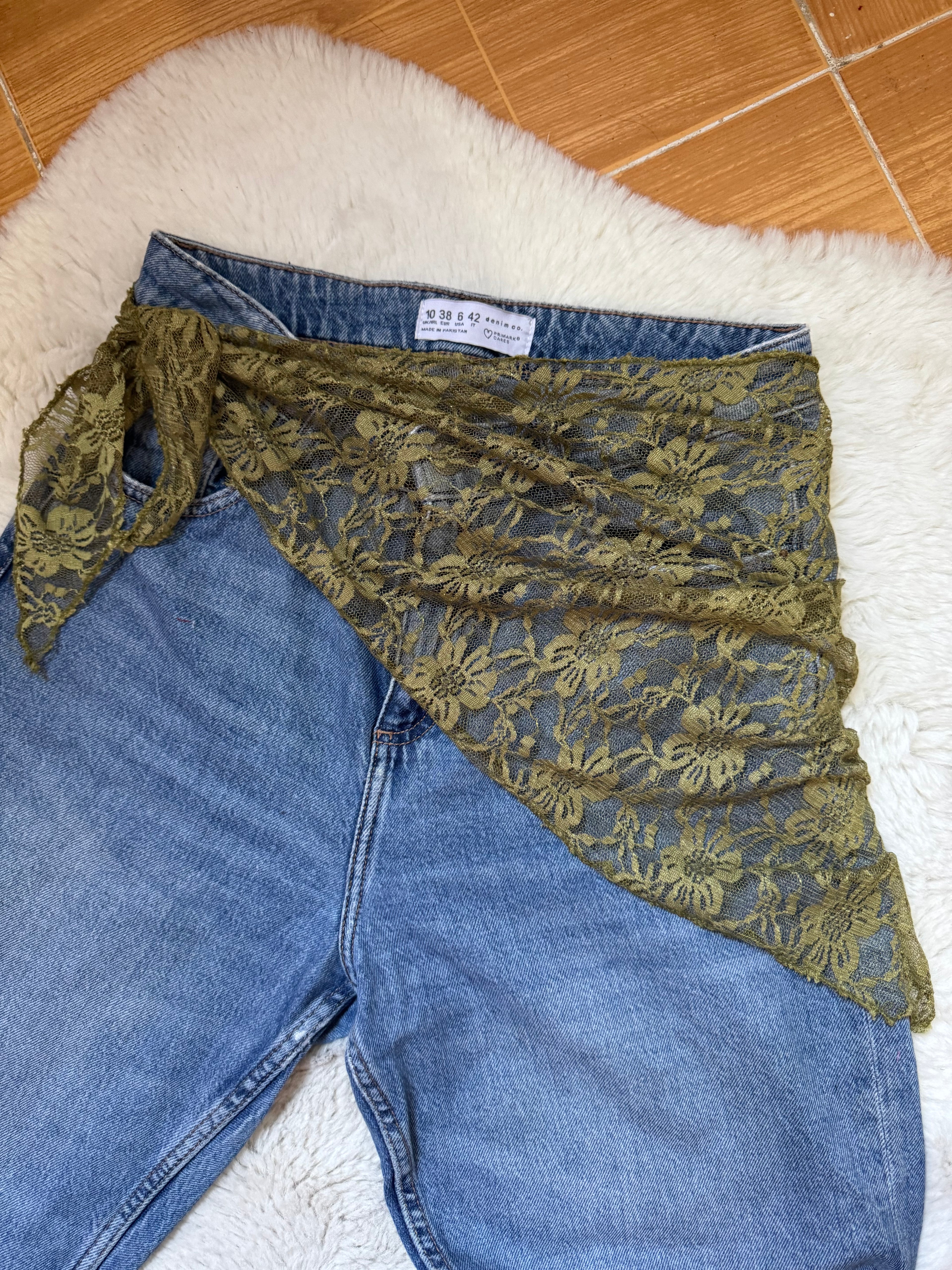 Ceinture bandana dentelle