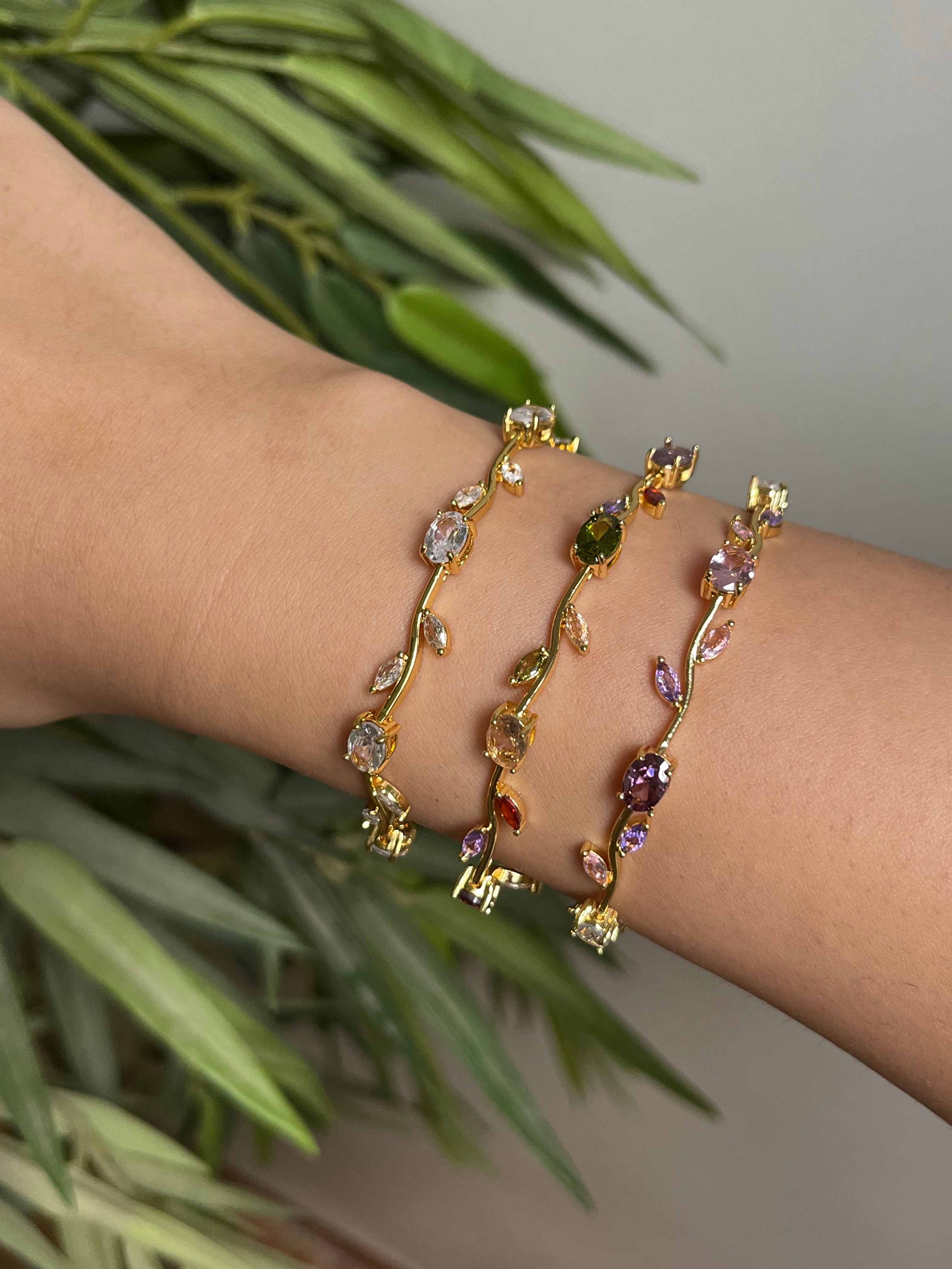 Gourmette tulipe avec boîte