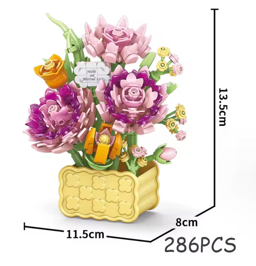 pot de fleurs en lego