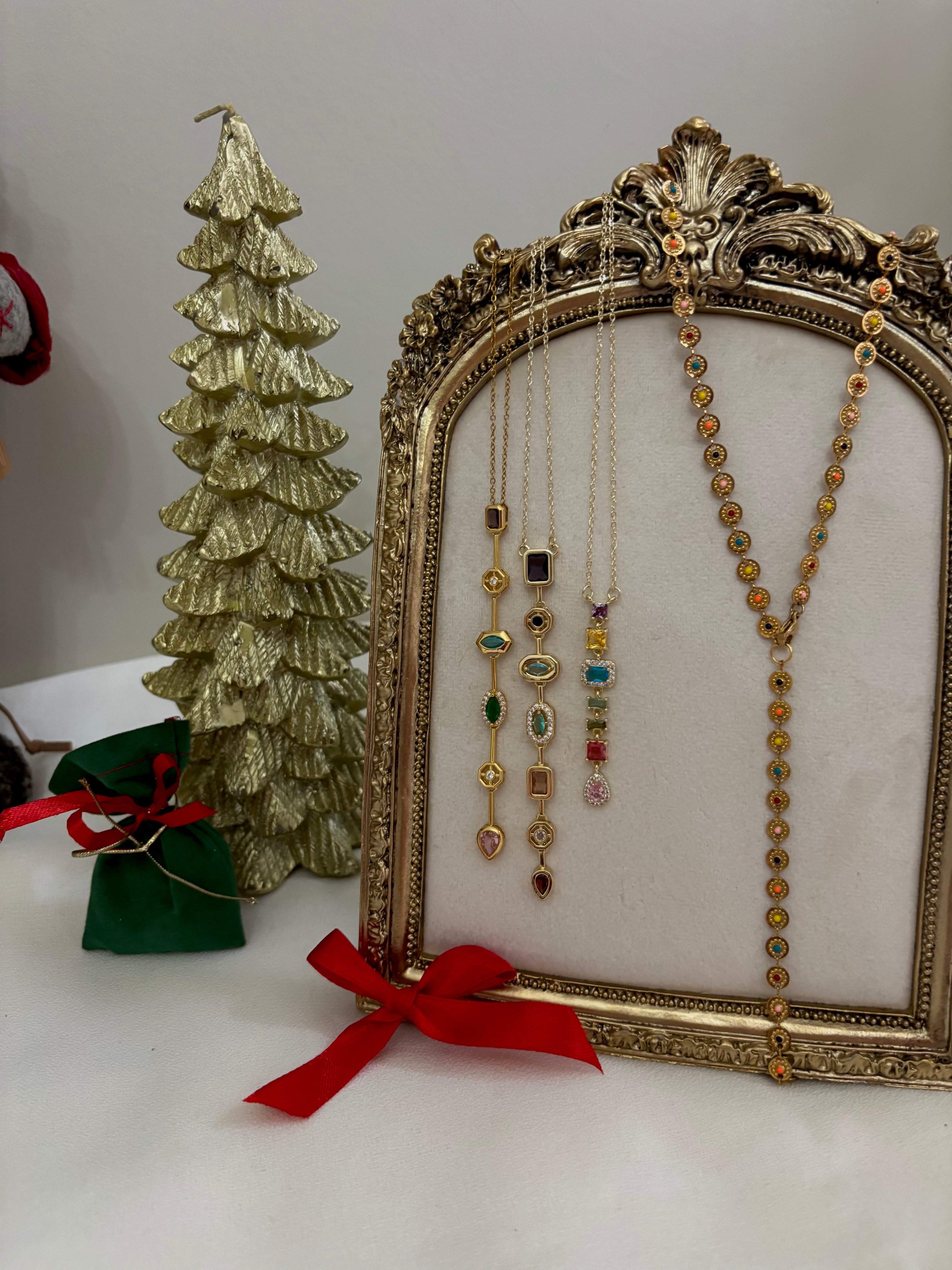 Collier Y long en couleur