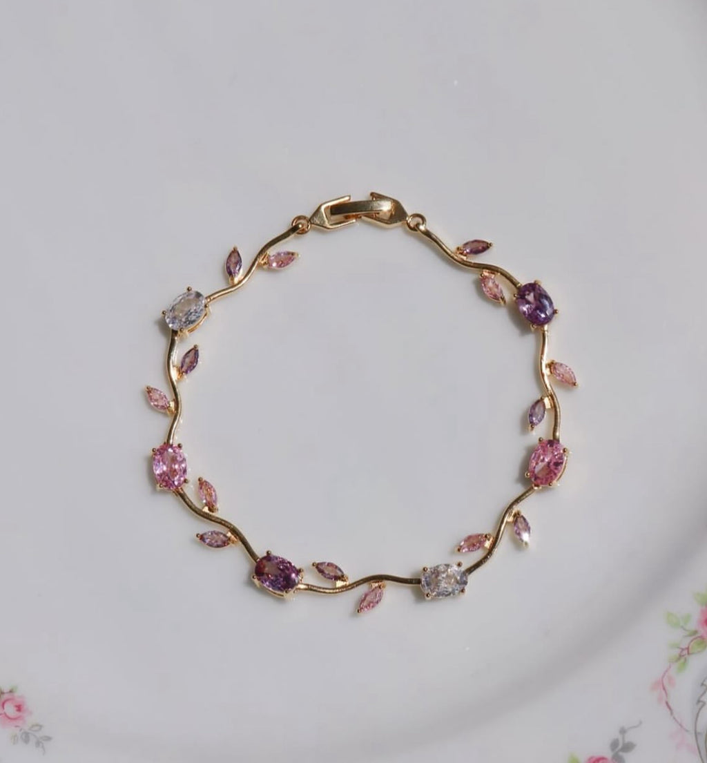 Gourmette tulipe avec boîte