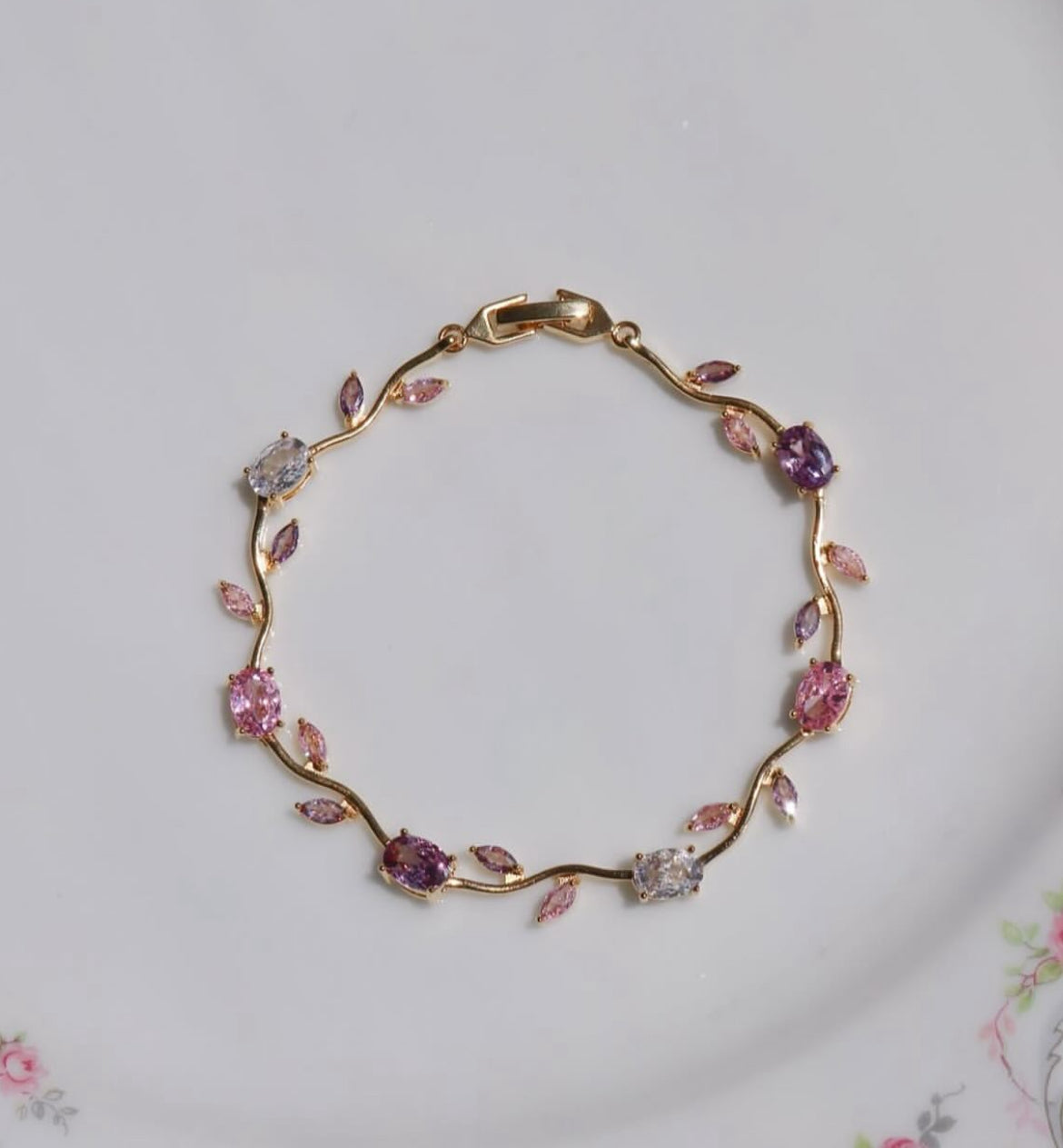 Gourmette tulipe avec boîte