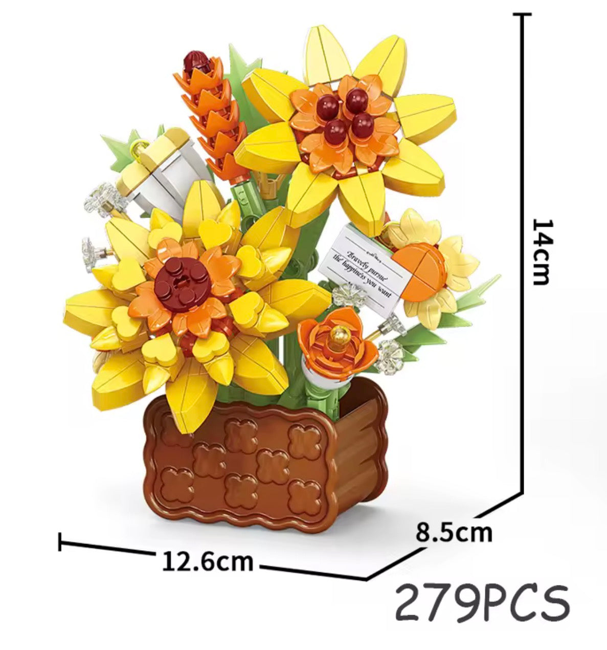 pot de fleurs en lego