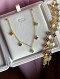 Collier trèfle en couleurs