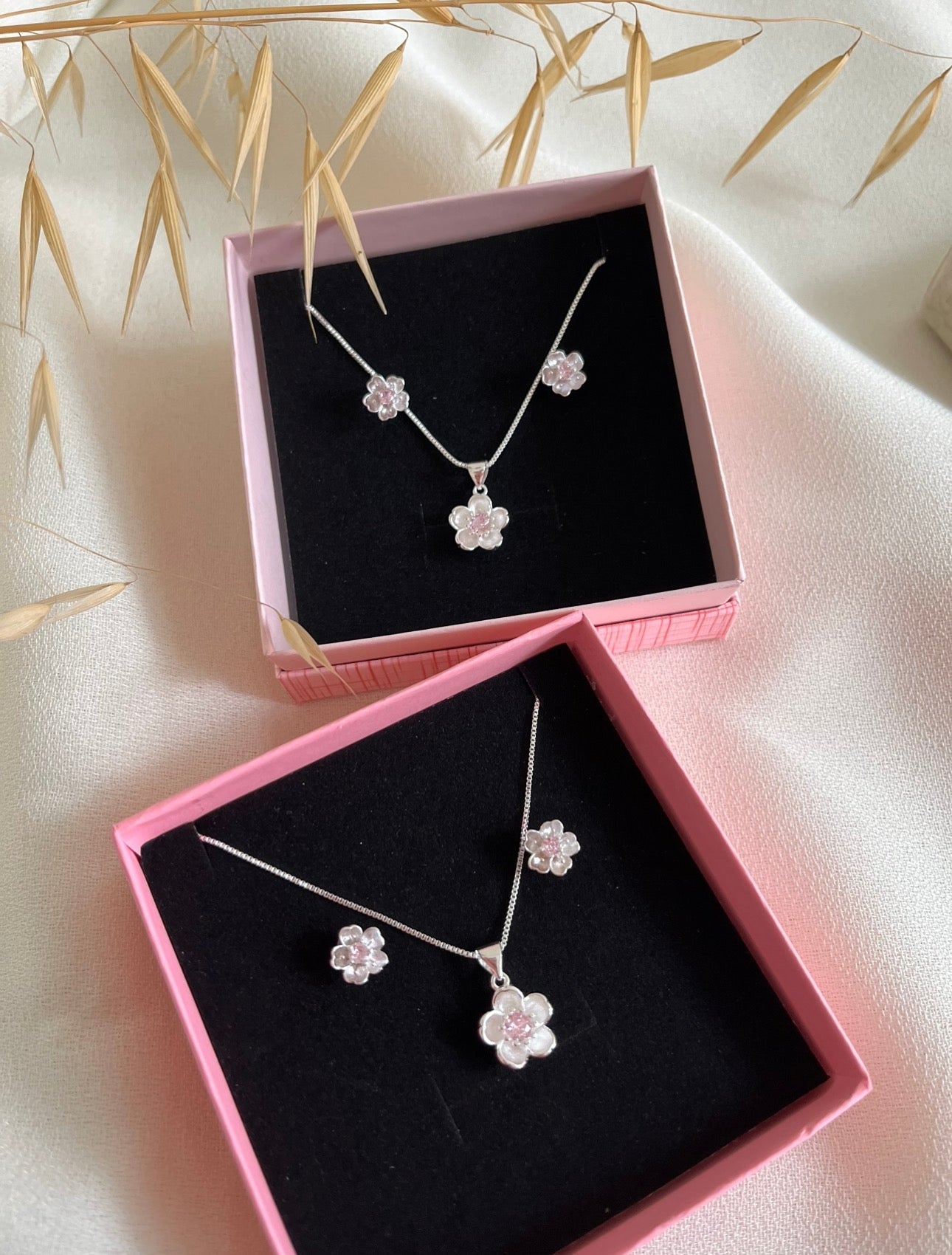 Parure duo collier boucle d’oreille