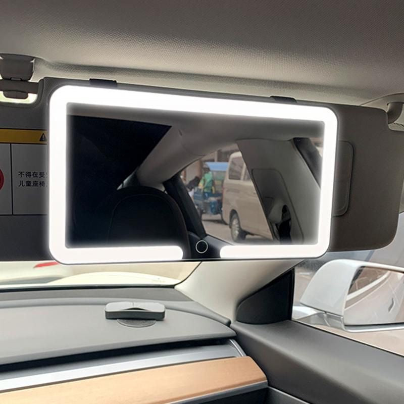 LED light car mirror