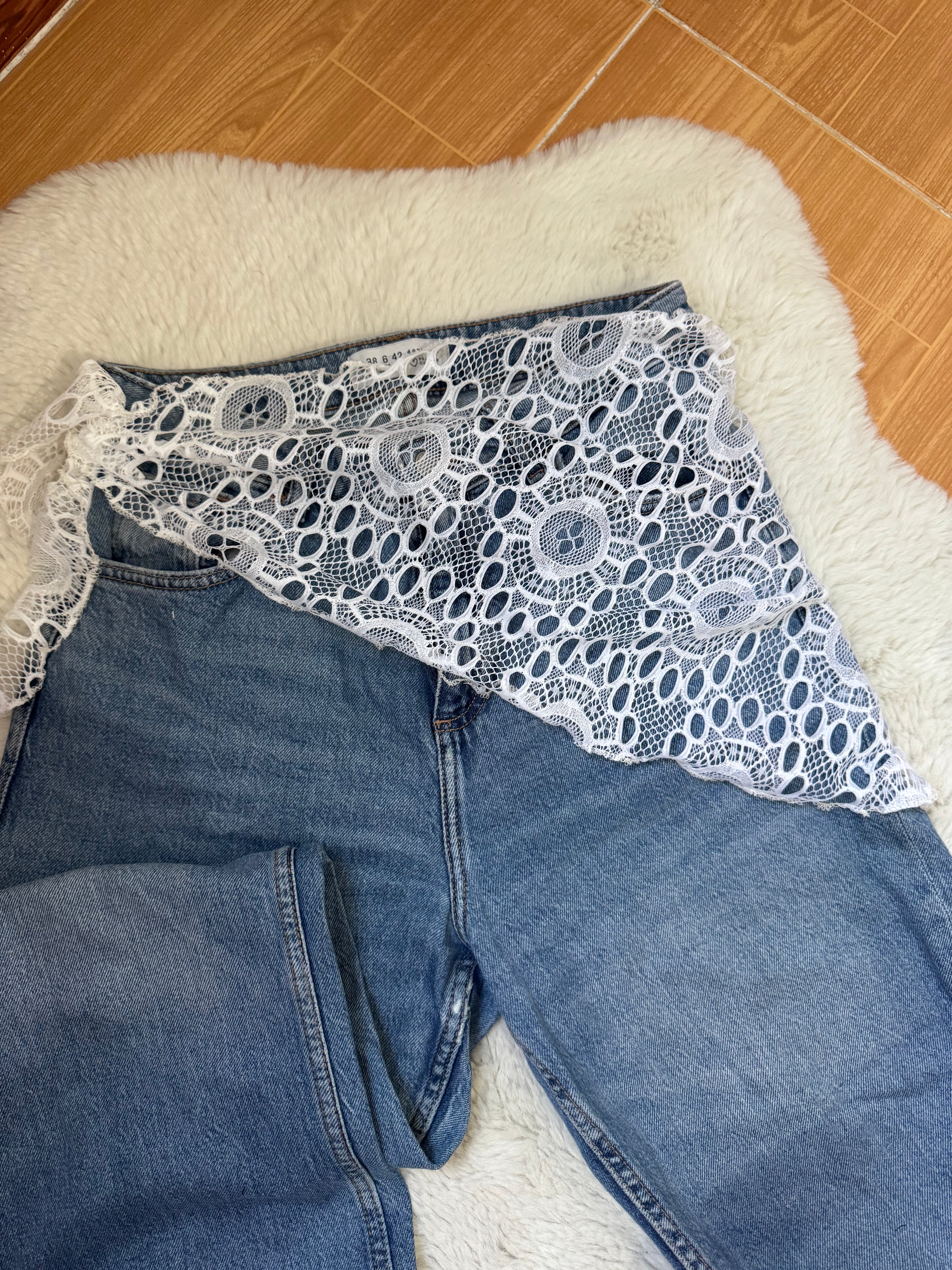 Ceinture bandana dentelle