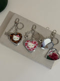 Heart Charms bag avec miroire