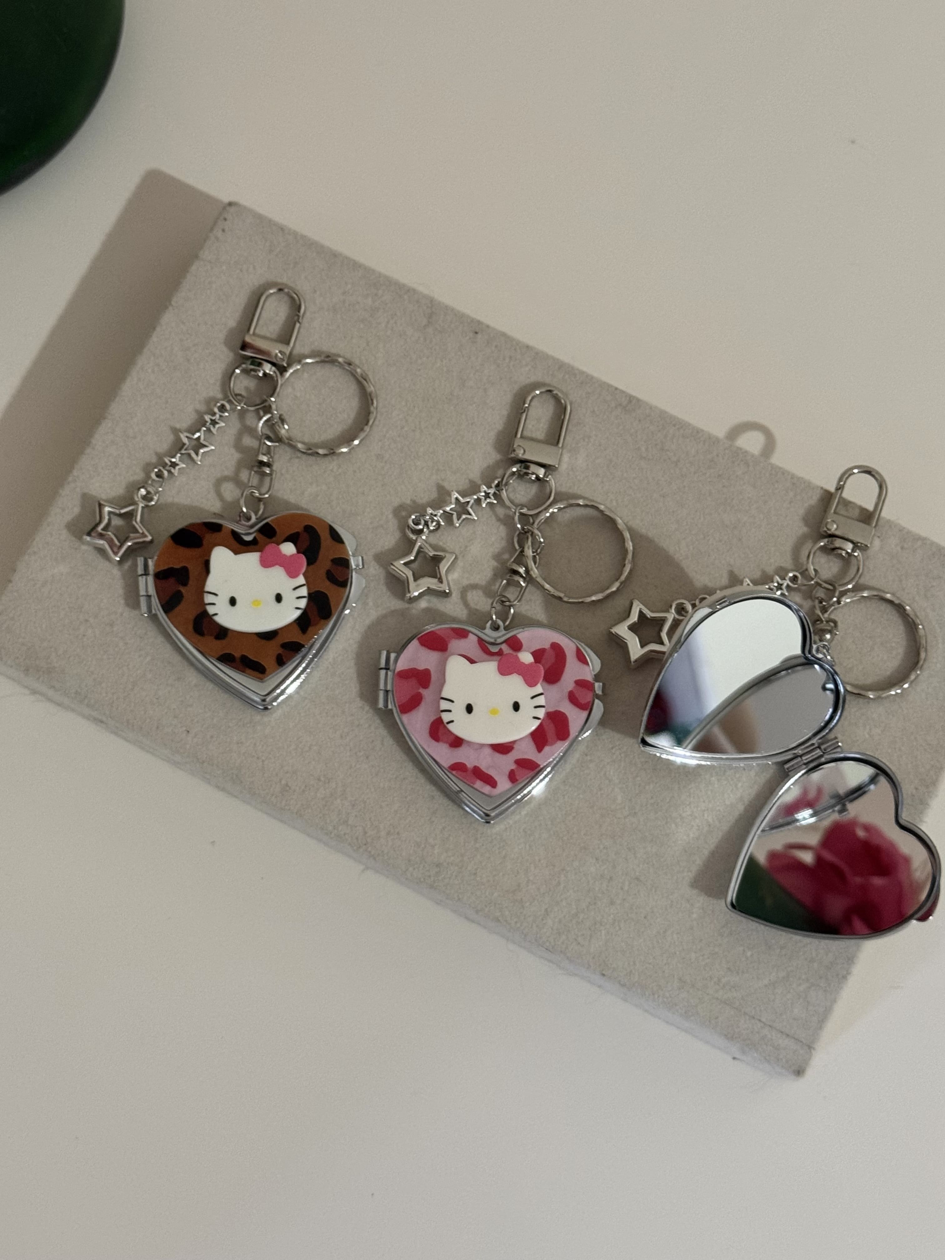 Heart Charms bag avec miroire